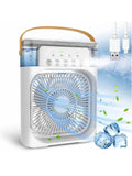 Mini Air Cooler with Ice Cooling ❄️ | Portable USB Fan for Instant Cooling & Heat Relief ( Mist Spray )