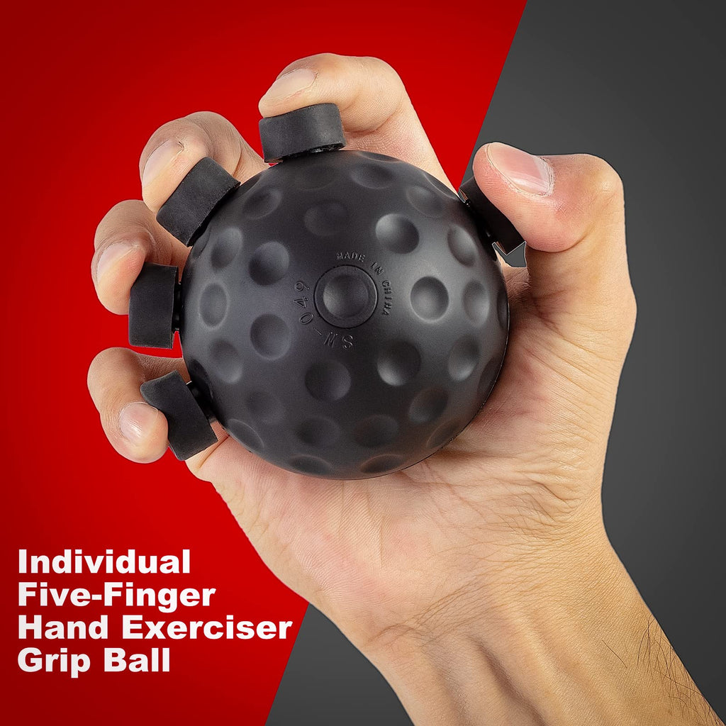 Finger Grip Strengthener Ball | Hand & Forearm Trainer for Strength & Stress Relief